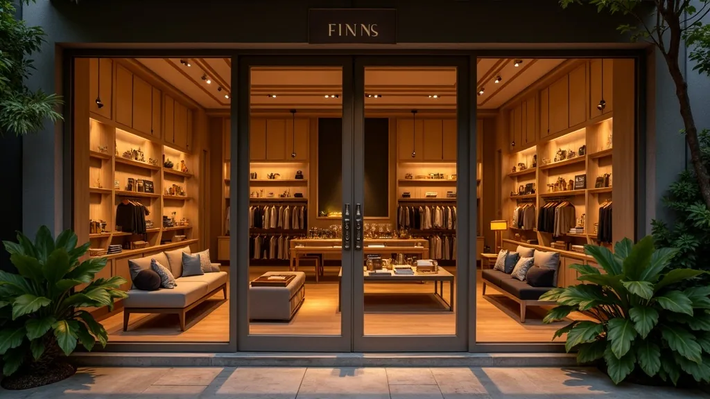 The retail precinct inside the FINNS complex on Berawa Beach